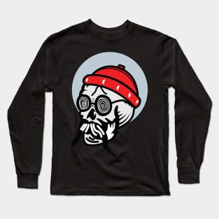 Old Man Skull Long Sleeve T-Shirt